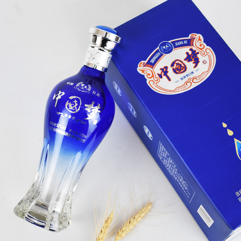 中国梦白酒52度整箱特价浓香型粮食高度酒水瓶装500ml*6礼盒装