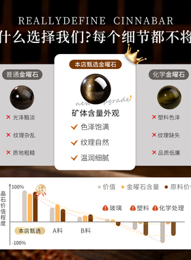 金曜石手串男士天然正品黑曜石散珠配件本命年闪电猫眼新中式手链