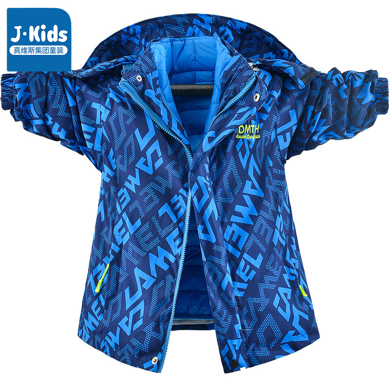 真维斯童装男童春秋款中大童冲锋衣 JKIDS普通外套