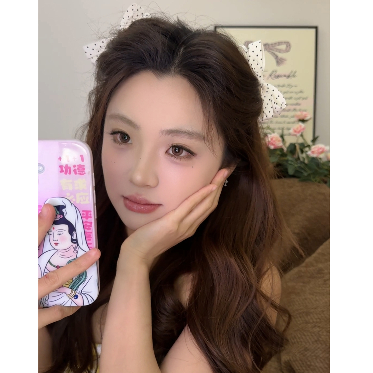 侧边倒插梳波点立体蝴蝶结齿梳刘海碎发整理短发公主头发夹女发卡 - 图2