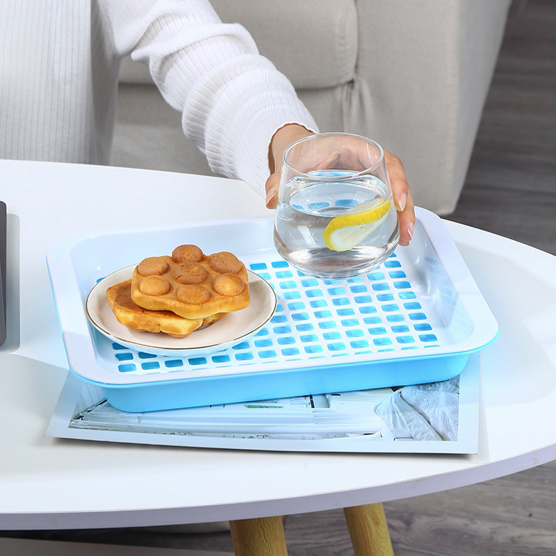 双层沥水盘茶盘茶具杯子沥水篮洗菜水果双层托盘加厚置物盘塑料盘,淘宝优惠券,粉丝福利购,淘宝优惠卷