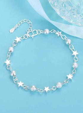 Fashion 925 Sterling Silver Bracelets for Women Small Star F