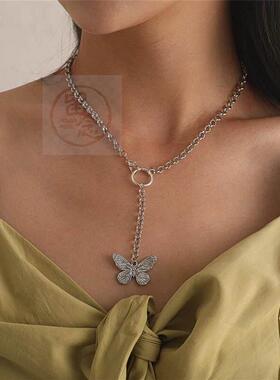 -Necklace female jewelry fashion alloy butterfly shape penda