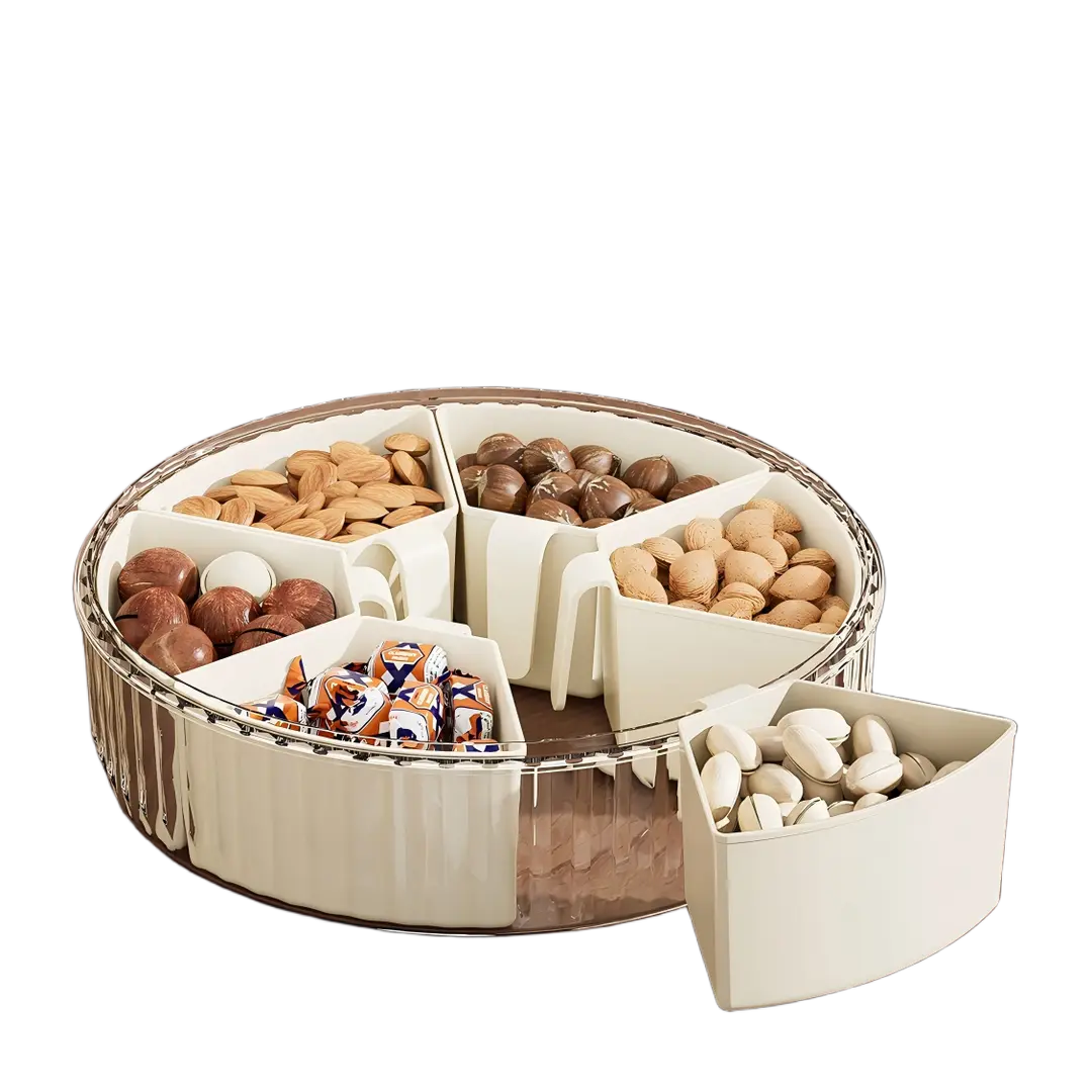 旋转干果盒火锅备菜盘分格可挂蔬菜干果瓜子水果分类摆放密封盒,淘宝优惠券,粉丝福利购,淘宝优惠卷