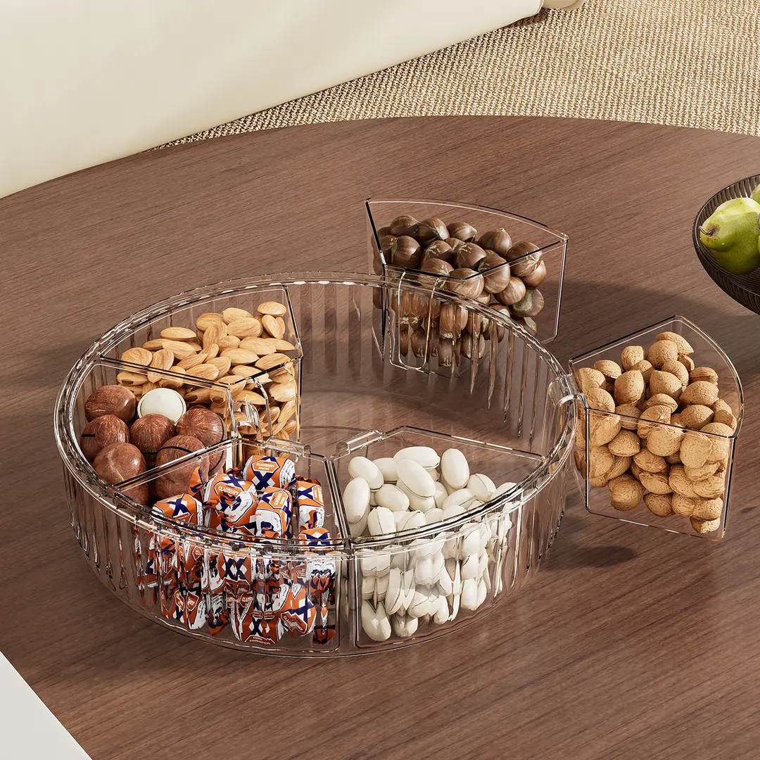 旋转干果盒火锅备菜盘分格可挂蔬菜干果瓜子水果分类摆放密封盒,淘宝优惠券,粉丝福利购,淘宝优惠卷