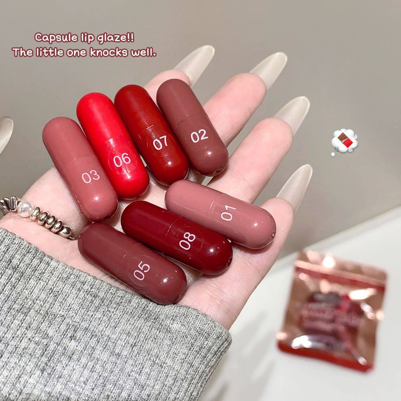 【跨境】8色口红胶囊口红套装自然持久不沾杯迷你哑光唇膏批发,淘宝优惠券,粉丝福利购,淘宝优惠卷