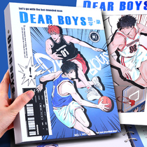 Classmates record elementary school students 6th grade graduation boy cartoon cartoon boy version of cool upscale ins and wind memorial book