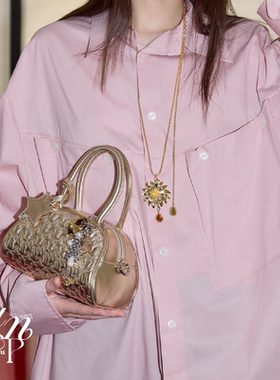 UNEUPEU花朵爱心长项链挂饰
