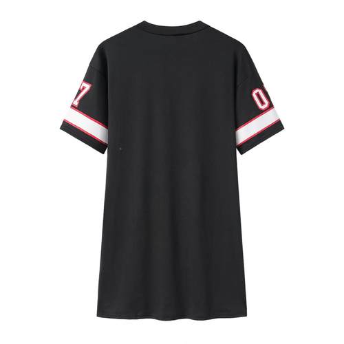 Women summer casual loose t shirts dress Lady blouse dresses - 图2