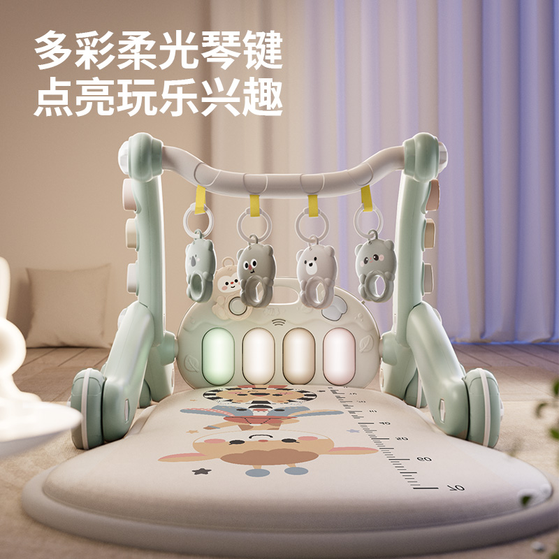 婴儿脚踏钢琴健身架学步车0一1岁3个月6益智早教新生幼儿宝宝玩具