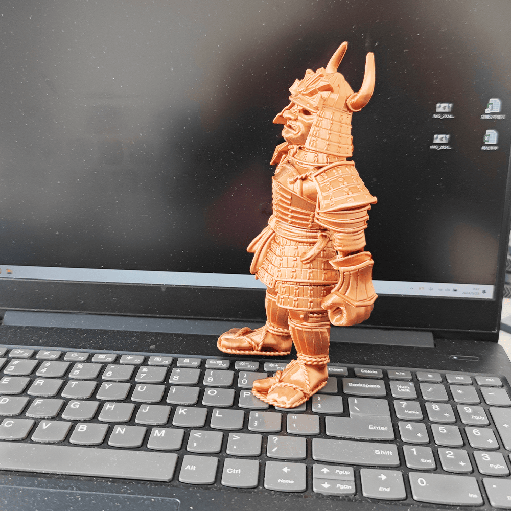 3D打印关节可动古装鬼面武士人偶模型白模手办微缩小人玩具摆件 - 图2