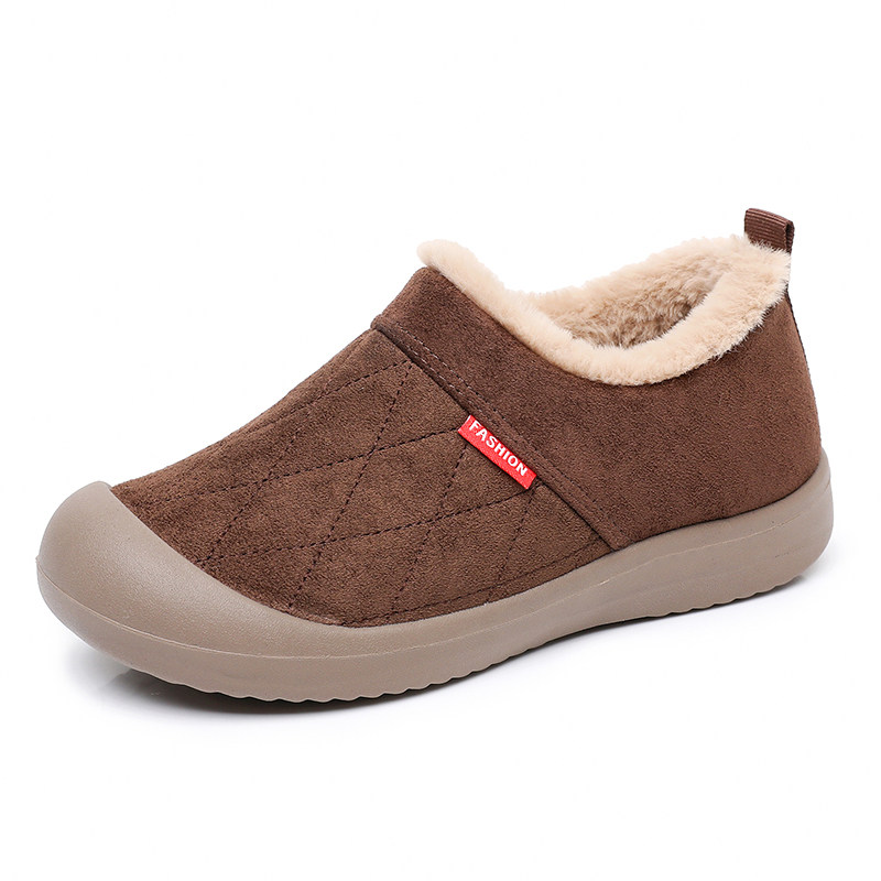 2025冬季新款老北京棉鞋女加绒加厚雪地靴软底防滑一脚蹬保暖棉靴,淘宝优惠券,粉丝福利购,淘宝优惠卷