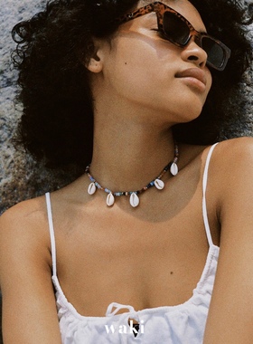 waki 恋恋海螺 Darling Seashell 彩色串珠天然海螺项链