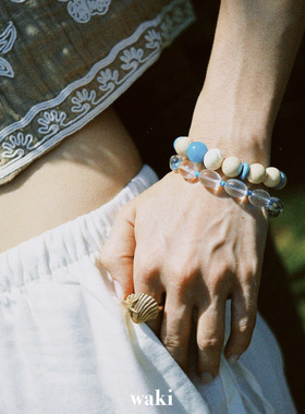 waki 薄荷糖 Mint Candy/海盐冰激凌 Sea Salt Ice Cream串珠手链