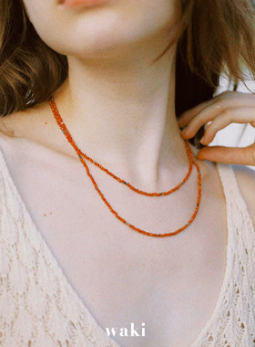 多种戴法串珠项链waki海岛度假