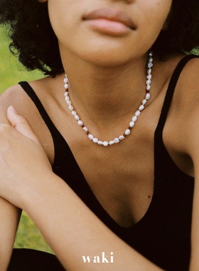 waki 巴洛克宝石 Baroque Jewel 天然巴洛克珍珠度假感串珠项链