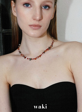 waki 野莓日记 Wild Berry Diary 天然石头串珠项链
