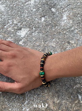 小众设计天然石串珠waki