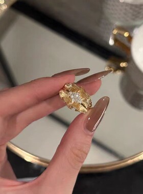 法国coopkoops925银金卷云边绸缎裙边设计碎指女新款高级感时尚