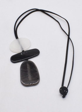 法国CoopKoop新中式长款吊坠项链不规则几何图形颈链高级感时尚