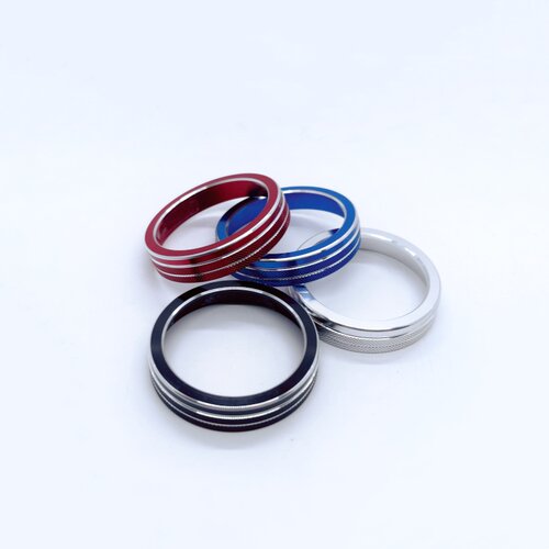 适用现代13-17胜达IX45格越中控空调风速旋钮装饰圈金属保护盖罩 - 图3