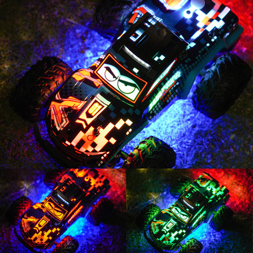 RC遥控灯光高速漂移攀爬防撞特技喷雾电动遥控车儿童玩具男孩礼物 - 图0