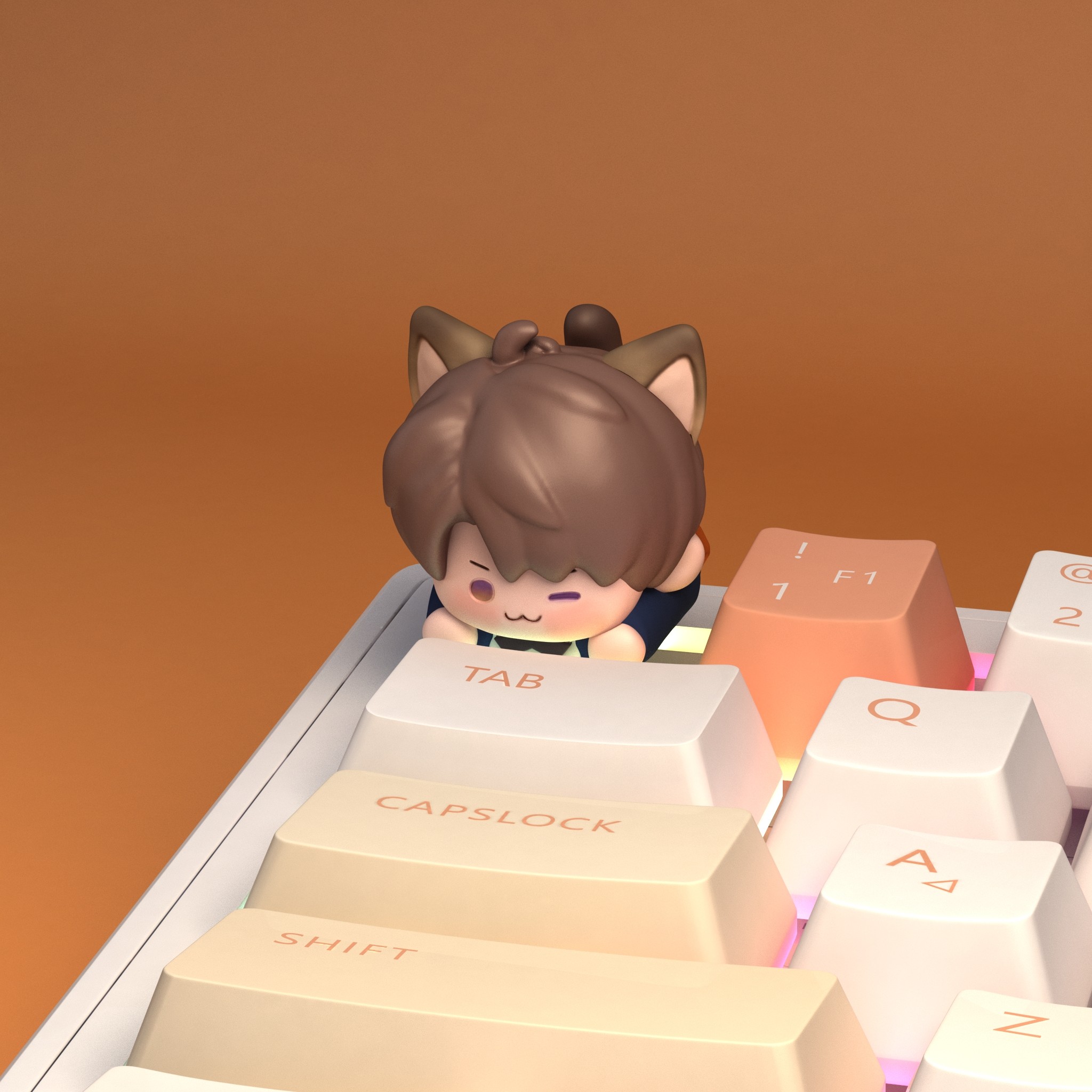 恋与深空键帽夏以昼乙周边游键帽秦澈创意键帽机械键盘可爱键帽,淘宝优惠券,粉丝福利购,淘宝优惠卷