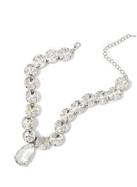 奥特莱斯撤柜欧美气质choker项圈女水钻颈链短款小众锁骨链潮网红