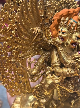 马头明王/马头金刚/马首金刚/多杰/15cm金铜佛像梵天藏传佛堂摆件