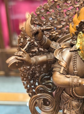 白六臂/玛哈嘎拉/大黑天/白玛哈嘎拉/六臂白怙主/白怙主/15cm财神