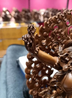 金刚手菩萨/恰那多杰/二臂金刚手菩萨/金刚手/15cm紫铜佛像摆件