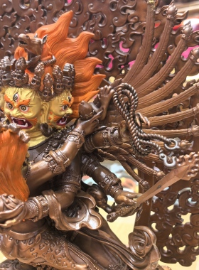 马头明王/马头金刚/旦真/旦增/28cm紫铜佛像摆件（最后几尊绝版）