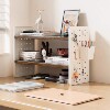 Desktop hole board storage rack student bookshelf storage rack