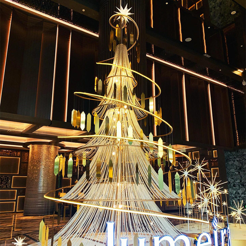 圣诞节大型铁艺框架发光圣诞树酒店商场美陈装饰户外圣诞场景布置,淘宝优惠券,粉丝福利购,淘宝优惠卷