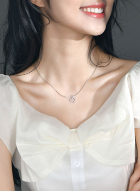 幸运花环 情人节生日礼物法国设计师joeson轻奢小众925纯银项链女