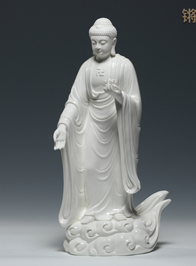 锵锵陶瓷16寸接引佛摆件