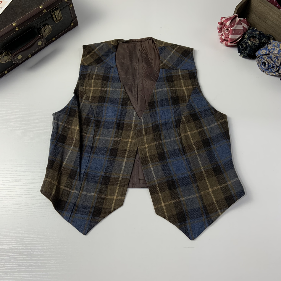 vintage古着日制西装马甲羊毛背心马甲休闲文艺港风男女马甲-197,淘宝优惠券,粉丝福利购,淘宝优惠卷