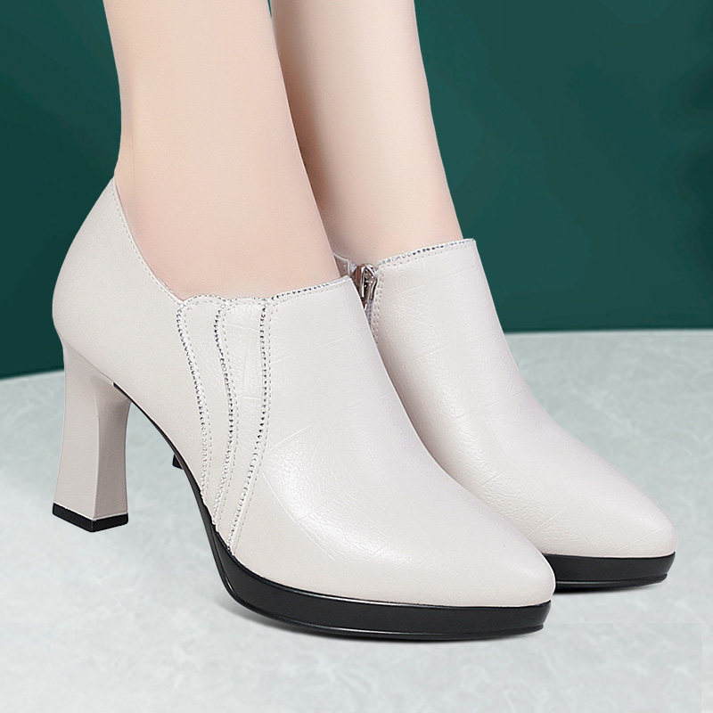 旗袍走秀高跟鞋模特形体深口单鞋真皮防水台细跟女士皮鞋春秋女鞋,淘宝优惠券,粉丝福利购,淘宝优惠卷