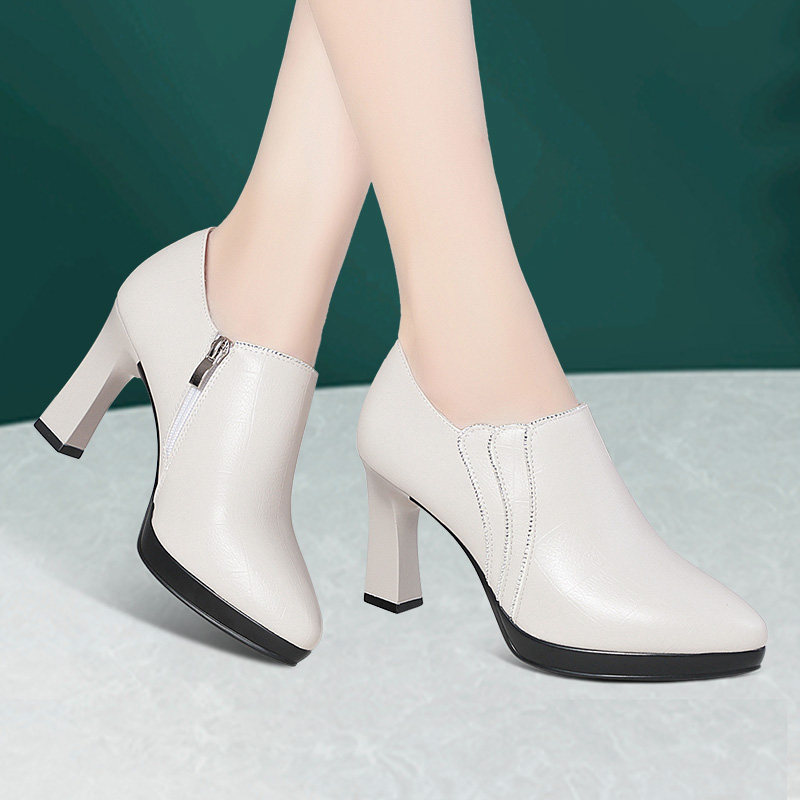 旗袍走秀高跟鞋模特形体深口单鞋真皮防水台细跟女士皮鞋春秋女鞋,淘宝优惠券,粉丝福利购,淘宝优惠卷