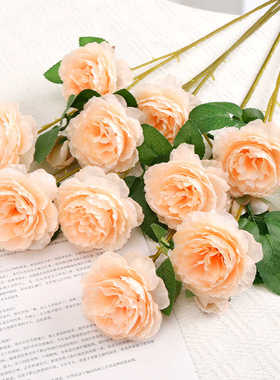 轮胎桌改造花海茶几专用绢布绣球牡丹仿真花轮胎茶几材料装饰花