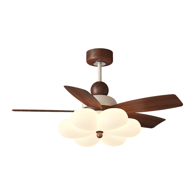 迪格雅简约原木风餐厅客厅静音风扇灯复古胡桃木卧室书房护眼主灯,淘宝优惠券,粉丝福利购,淘宝优惠卷