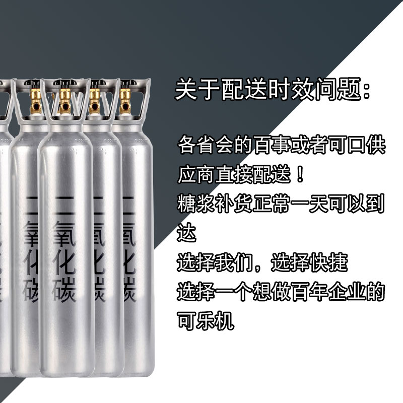 食品级二氧化碳酸饮料可乐机商用co2钢瓶汉堡店气泡机充气打气瓶-图0