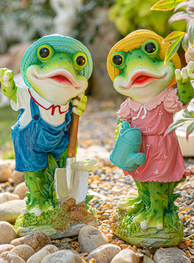 Sungmor卡通松鼠树脂庭院摆件