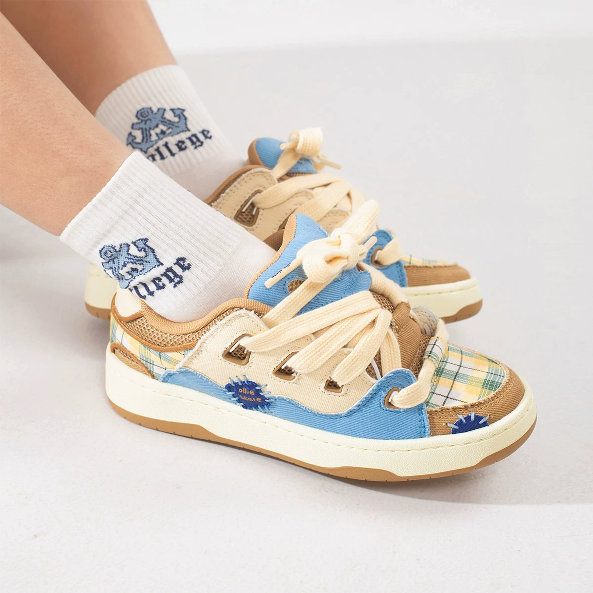 Упрямые официальные кроссовки bunsho Campus Wind Bear Wild Color Mice синие коричневые slim Bake мужские и женские скейтбордические кроссовки
