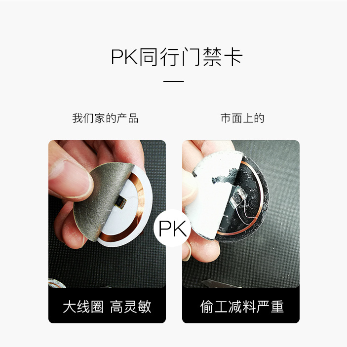 超薄NFC手机贴门禁卡贴片配IC电梯卡cuid卡T5577空白卡5200复制卡 - 图2