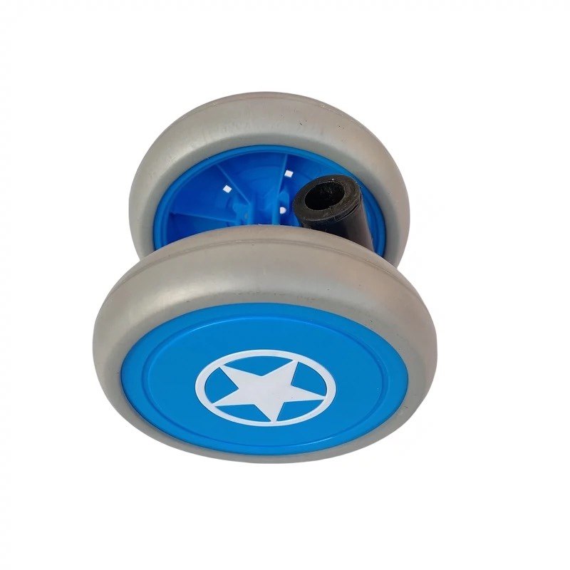 小竹车配件婴儿手编推车宝宝儿童轮子仿藤编车刹车轮万转向前后轮,淘宝优惠券,粉丝福利购,淘宝优惠卷