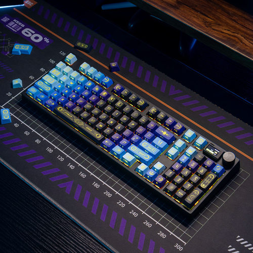 PIIFOX星月祭司dota2米拉娜透光PBT侧刻键帽热升华130键OEM键帽 - 图2