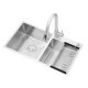 304 stainless steel double sink sink package