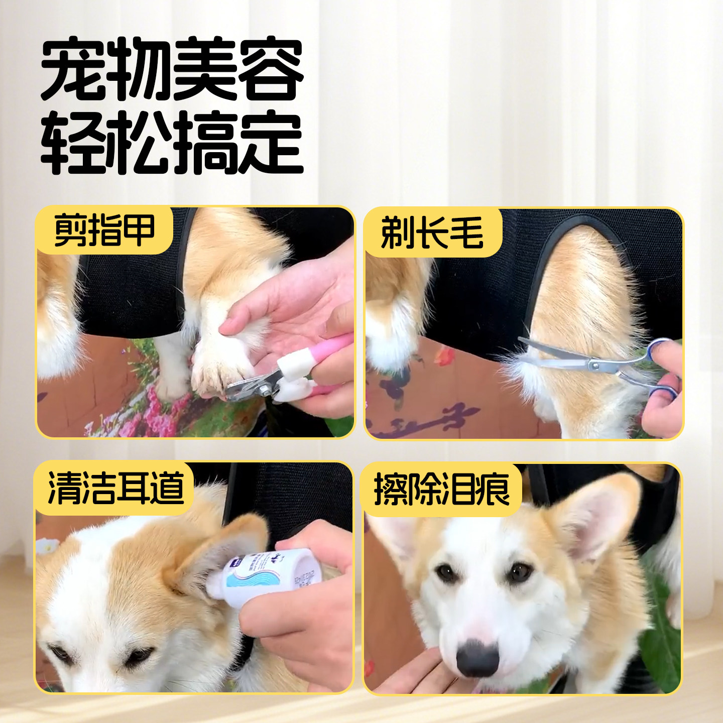 狗狗洗脚神器小狗美容吊床比熊剪毛挂袋剪指甲固定器修脚宠物用品,淘宝优惠券,粉丝福利购,淘宝优惠卷