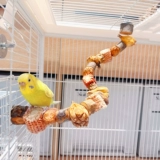 Попугай, грызущая игрушку, маленькое солнце, натуральная, избавит от скуки, саморазвлечение, подставка для птиц, черный феникс, кожа тигра, специальная подставка для моляров, птичья клетка, столб